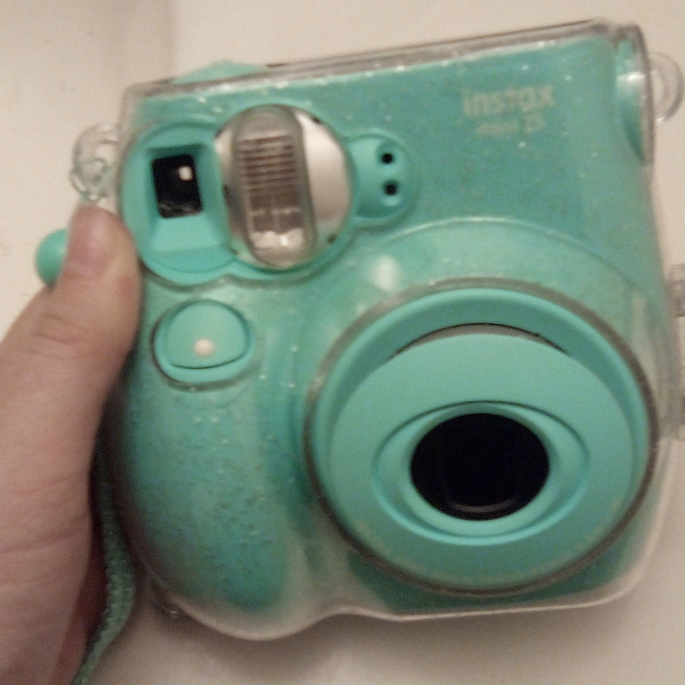 Glittery Instax clear case